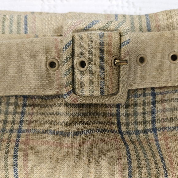 Jax Linen Plaid Skirt - Picture 4 of 10